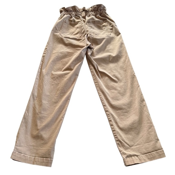 Mother The Yoyo Ruffle Greaser Ankle Pant Tan Paper Bag Waist Size 26 - Picture 10 of 16